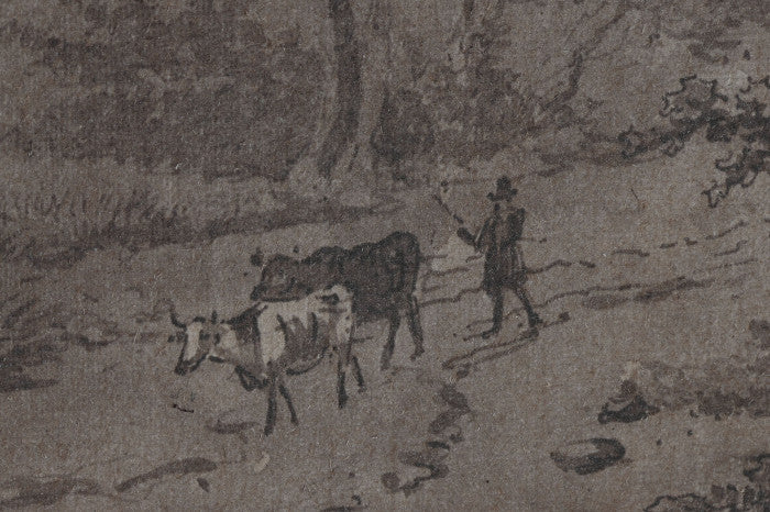 Pareja de Cuadros Paisaje Yute