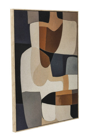 Pareja Lienzos Beige Marrones