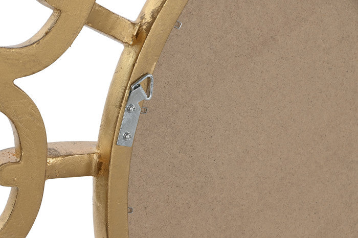 Espejo Dorado con Óvalos Unidos