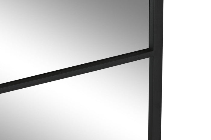 Espejo Ventana Negro ( divisiones asimétricas)