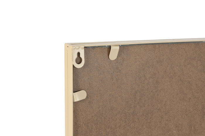 Espejo Ventana Beige Cuadrado