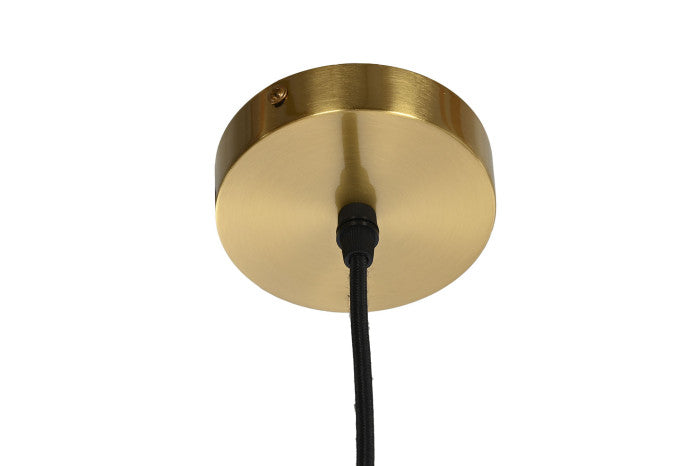 Lámpara de Techo Metal Dorada Blanca