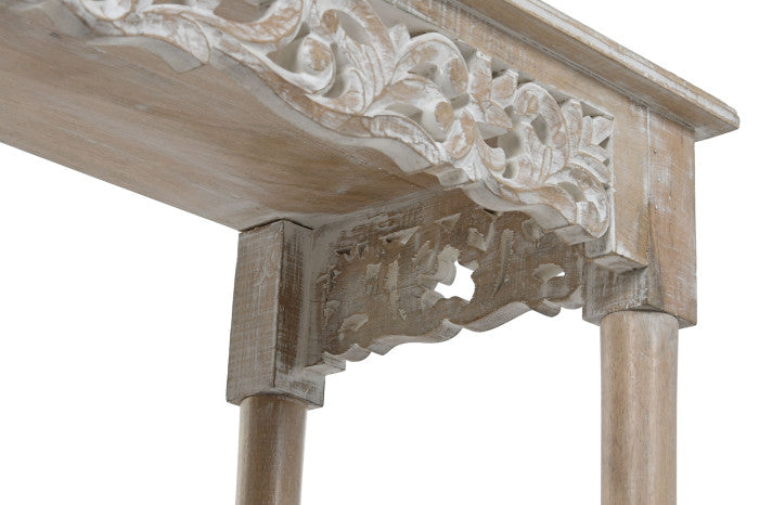 Consola Tallada madera de mango