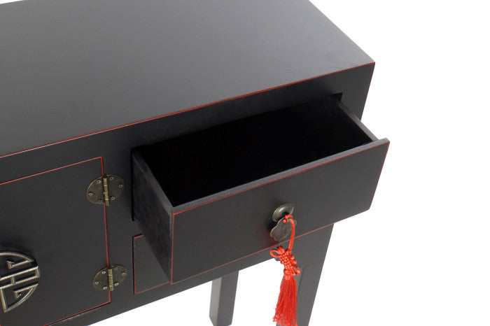 Consola Oriental Negra (Dos Cajones)