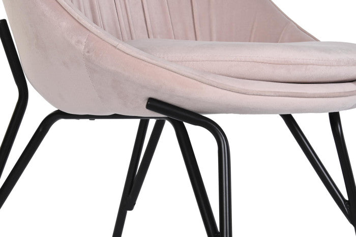 Silla Velvet Rosa