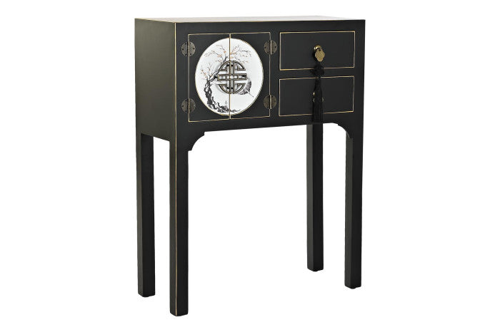 Consola Oriental Negra y Blanca