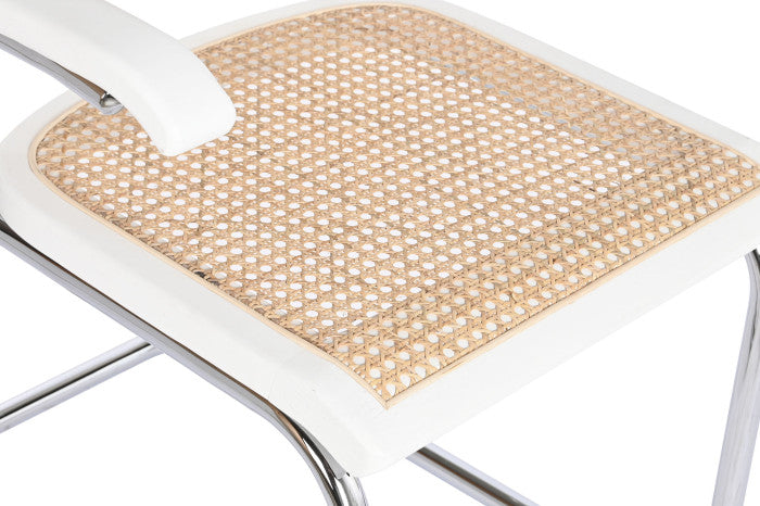 Silla Olmo Blanco y Ratán