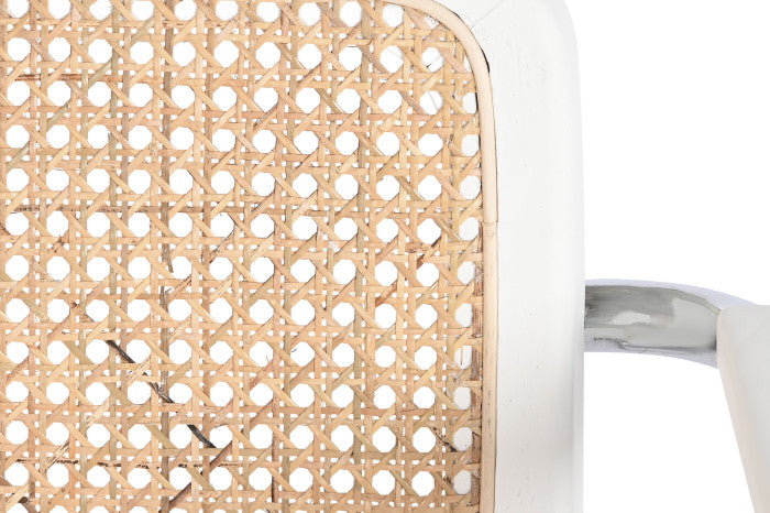 Silla Olmo Blanco y Ratán