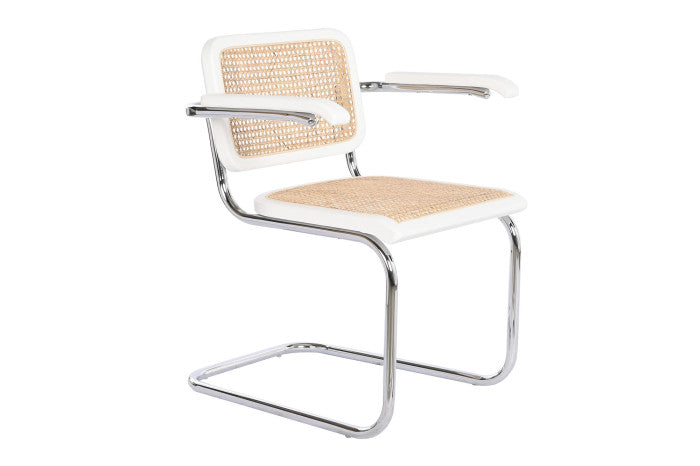 Silla Olmo Blanco y Ratán