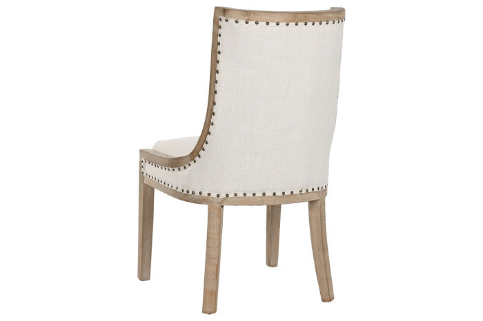 Silla Tapizada Remaches Traseros