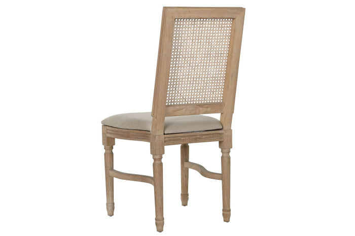 Silla Olmo Ratán Respaldo Rectangular