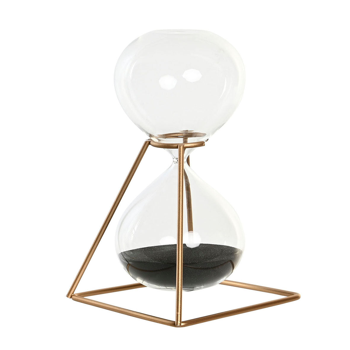Reloj de Arena Ancho Negro Metal