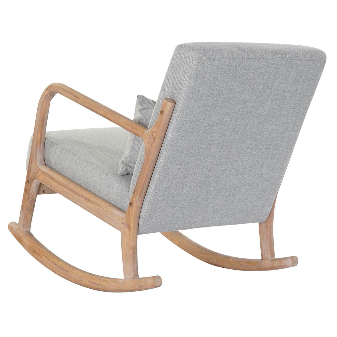 Sillón Mecedora Lino Cojín Gris