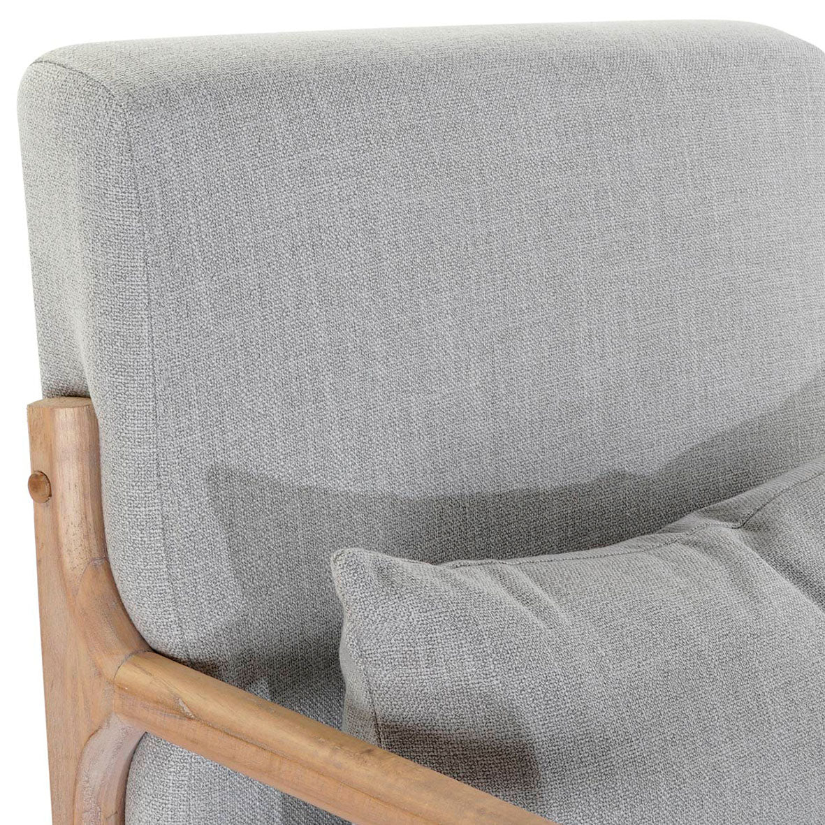 Sillón Mecedora Lino Cojín Gris