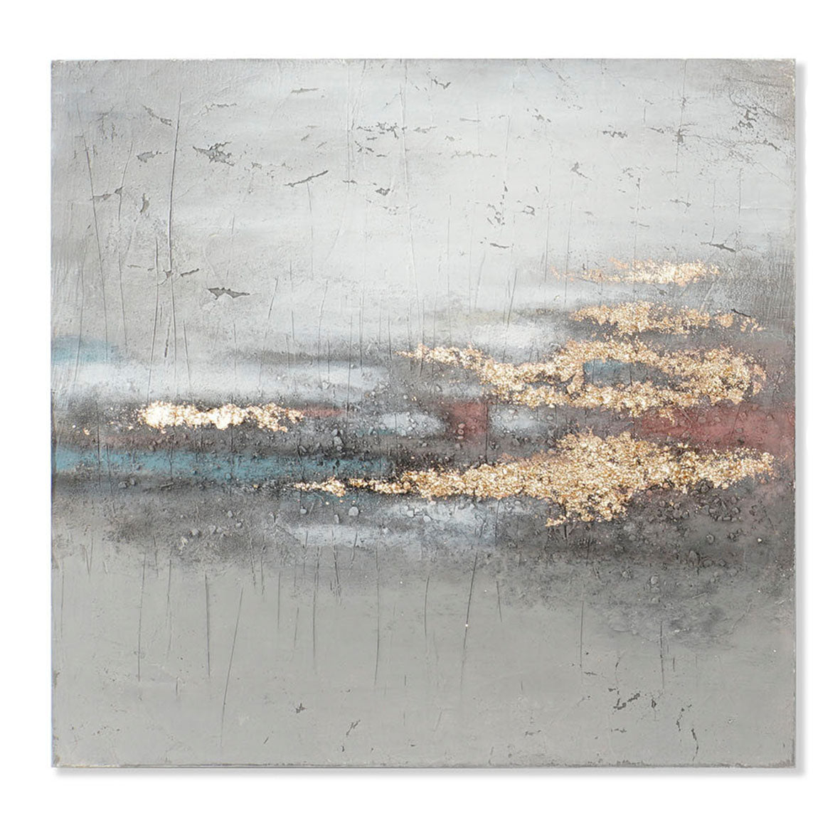 Lienzo Abstracto Fondo Gris