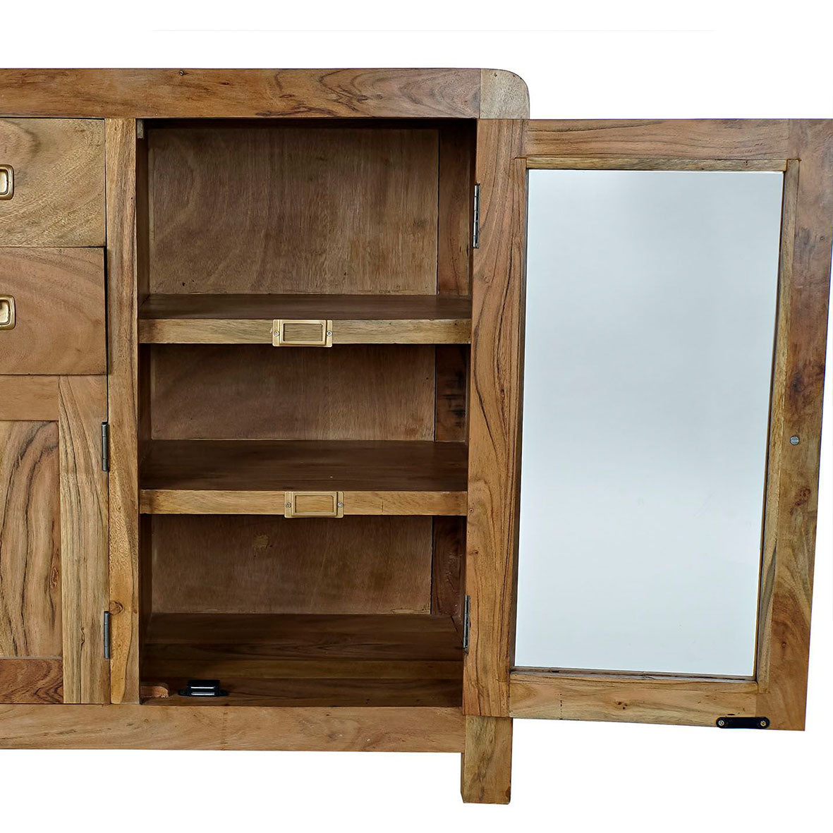 Buffet Madera Acacia Cristal