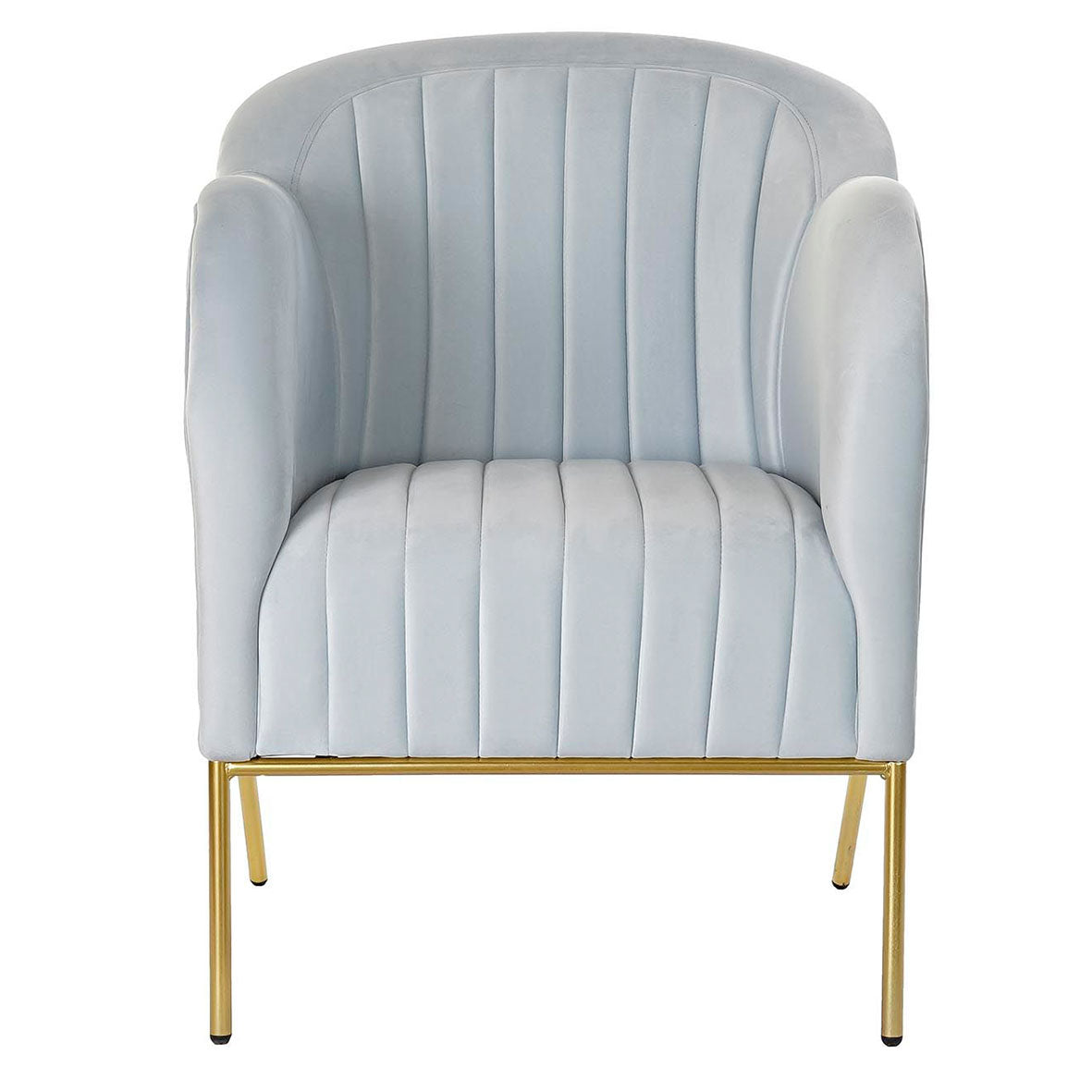 Sillón Terciopelo Celeste Claro