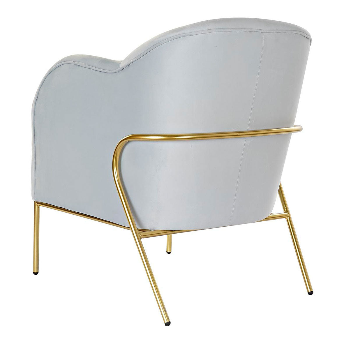 Sillón Terciopelo Celeste Claro