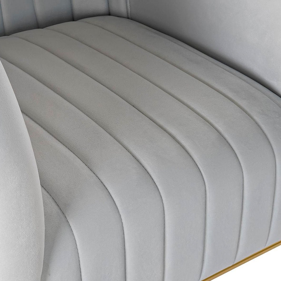 Sillón Terciopelo Celeste Claro