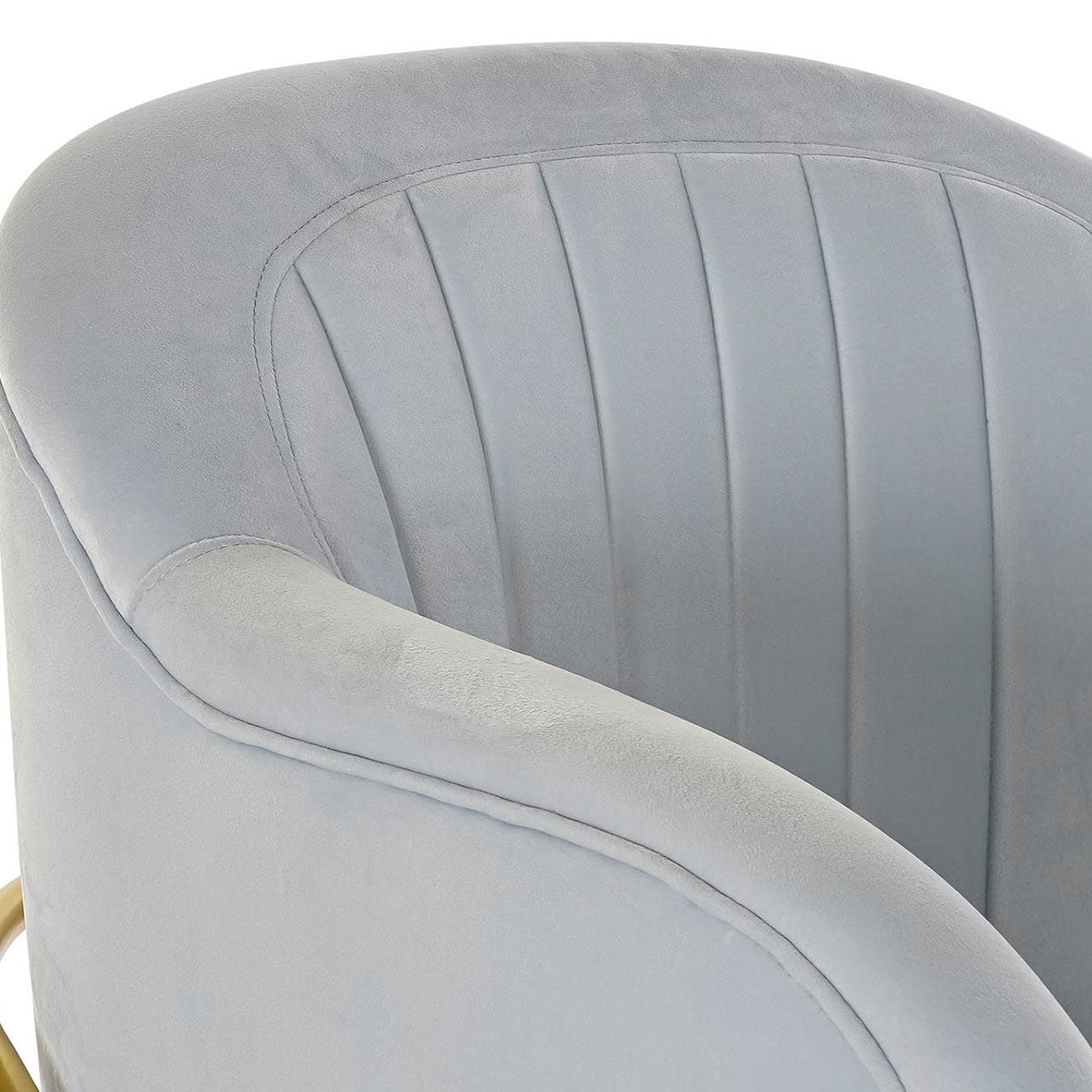 Sillón Terciopelo Celeste Claro