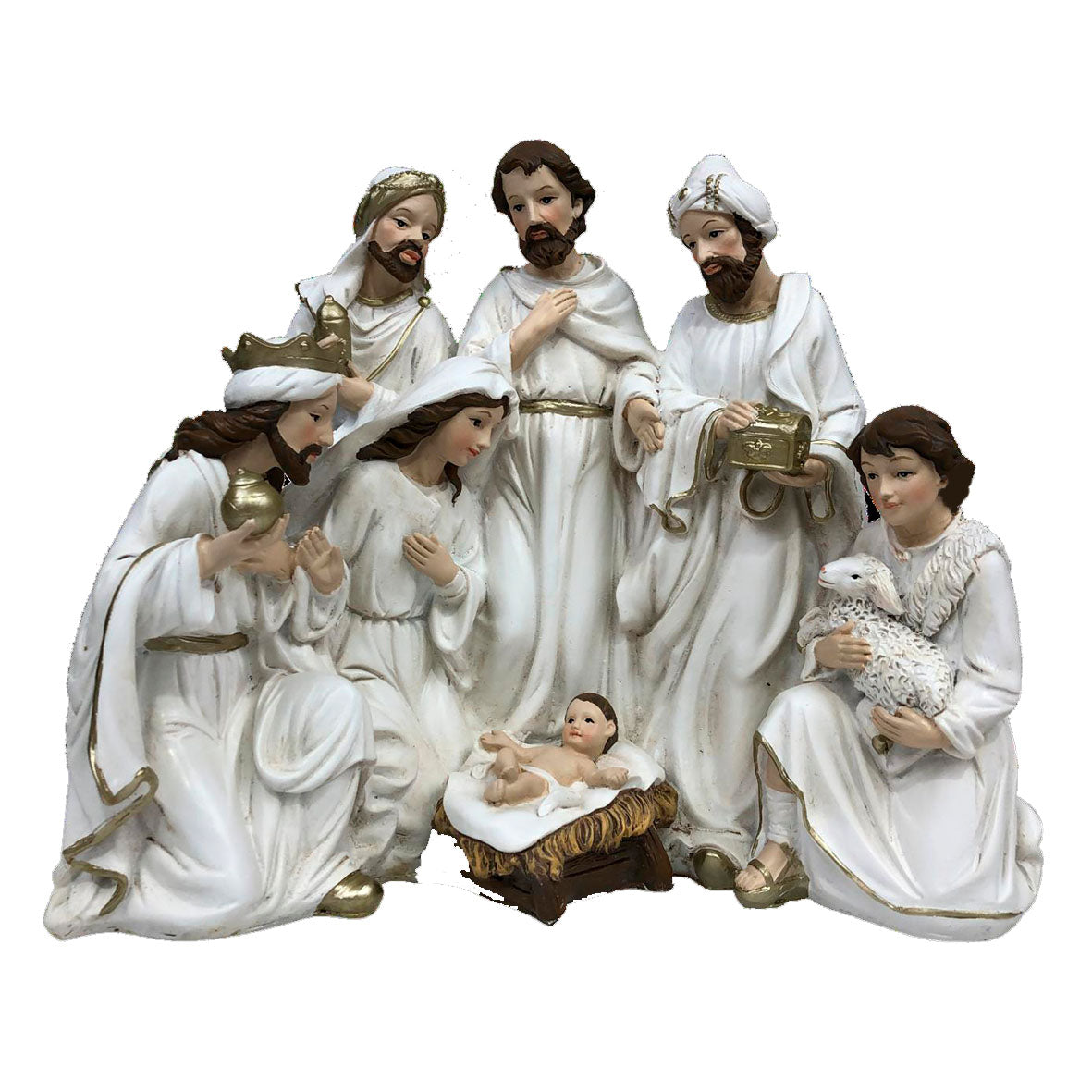 Nacimiento Clásico una Pieza Blanco