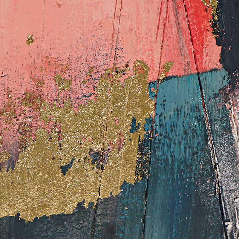 Pareja Lienzos Abstractos Rosa