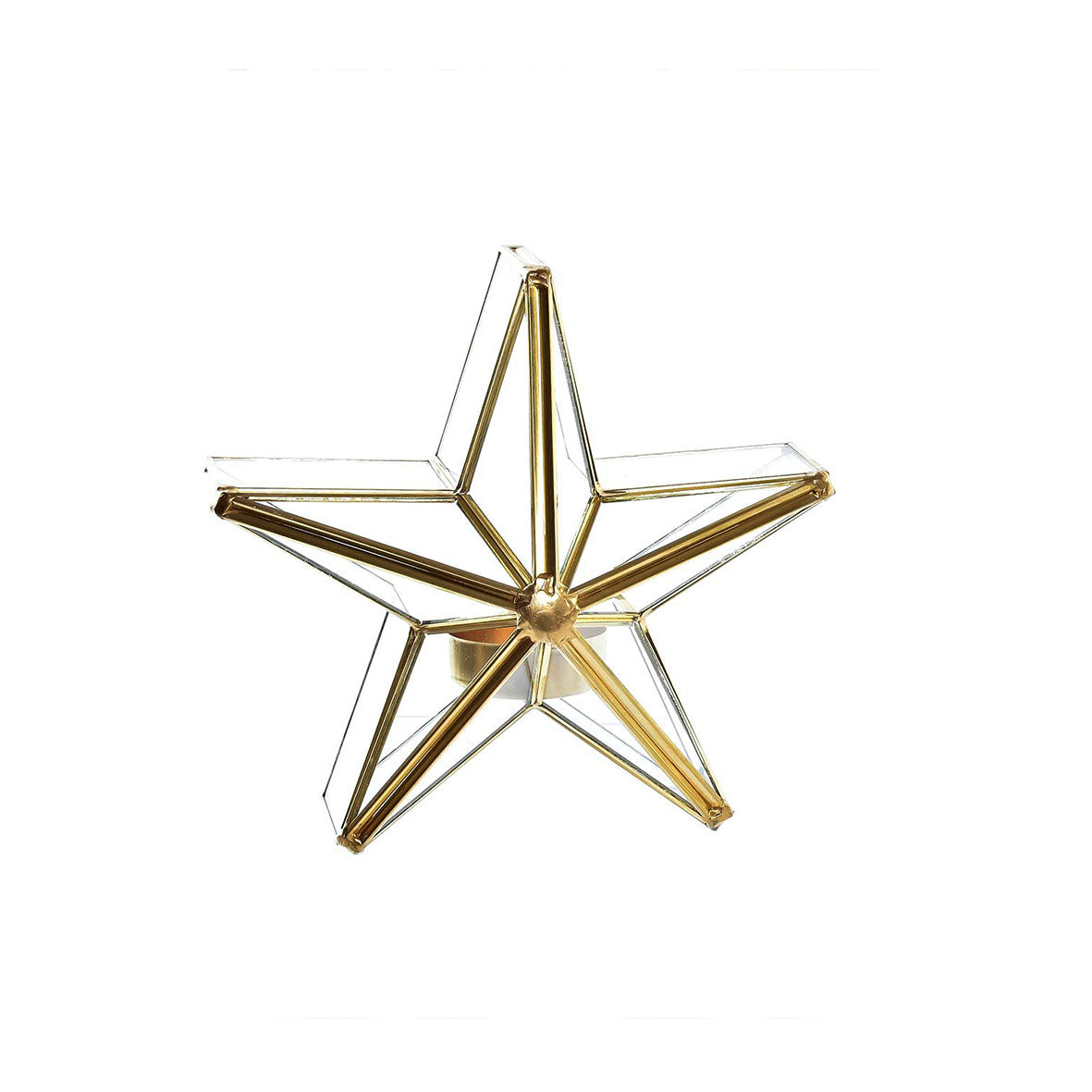 Portavelas Estrella Dorado
