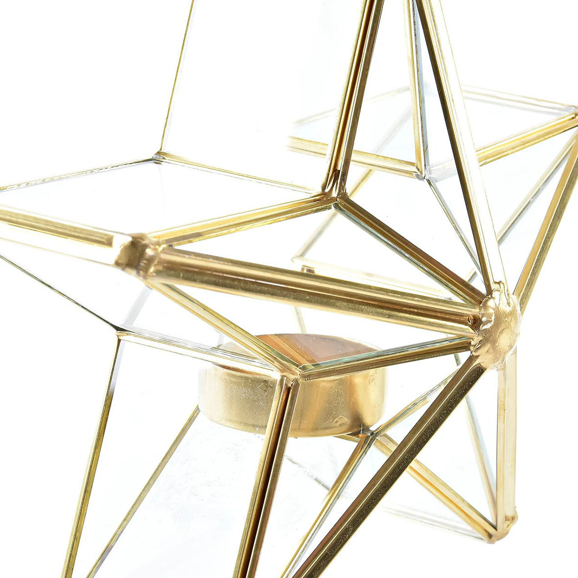 Portavelas Estrella Dorado