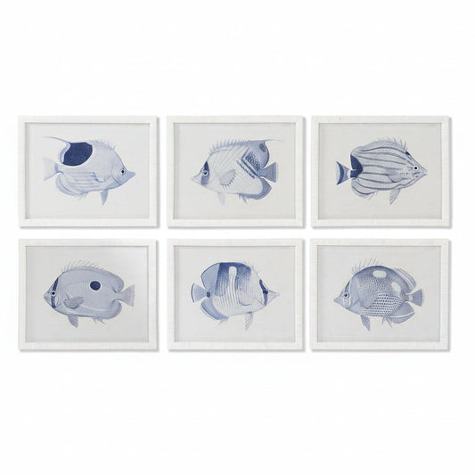 Colección Seis Cuadros Pez