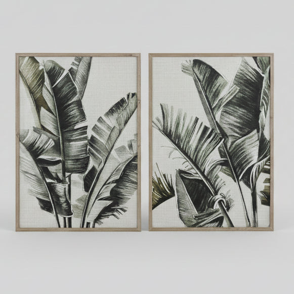 Pareja de Cuadros Plataneras