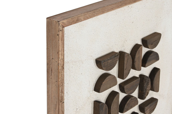 Cuadro Semicírculos Madera.