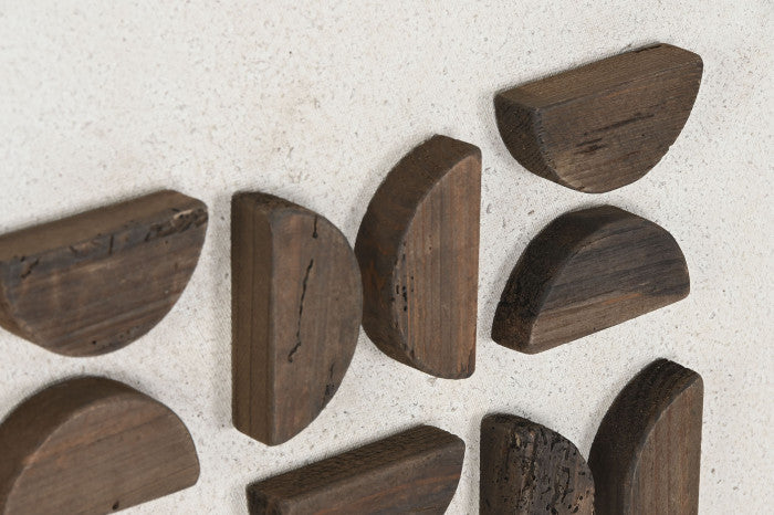 Cuadro Semicírculos Madera.