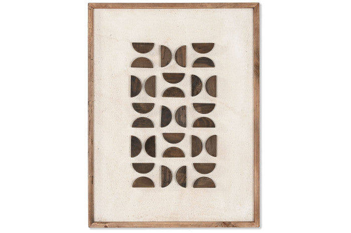 Cuadro Semicírculos Madera.