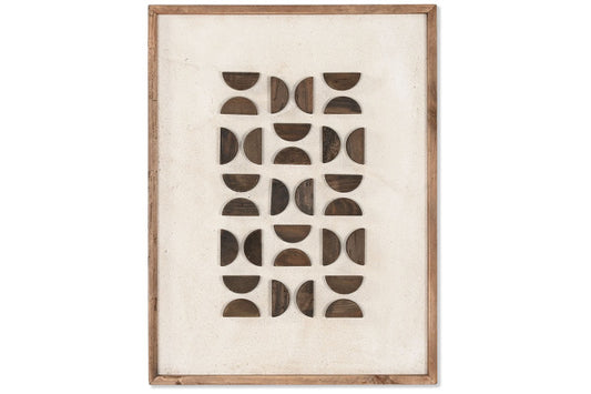 Cuadro Semicírculos Madera.