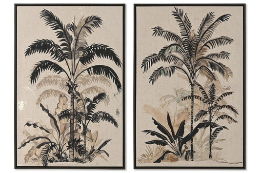 Pareja Lienzos Palmeras