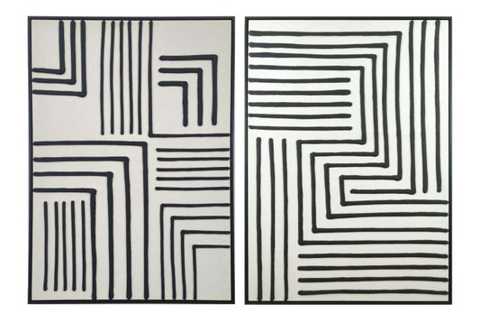 Pareja de Lienzos Laberinto