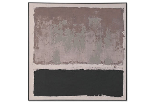 Lienzo Abstracto Marrón y Negro