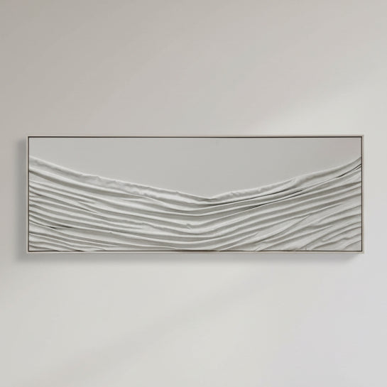 Cuadro Pliegues Beige 3D