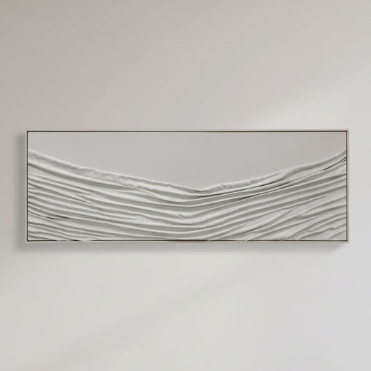 Cuadro Pliegues Beige 3D