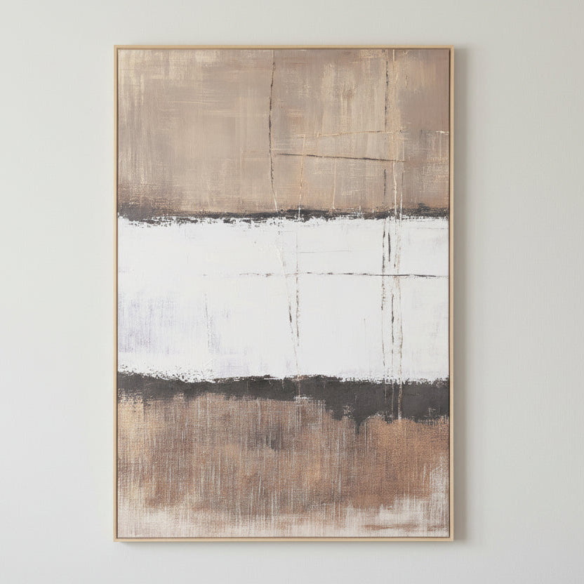 Lienzo Abstracto Beige