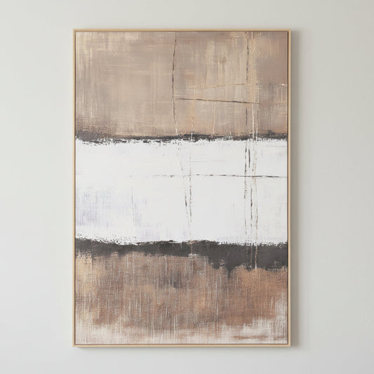 Lienzo Abstracto Beige