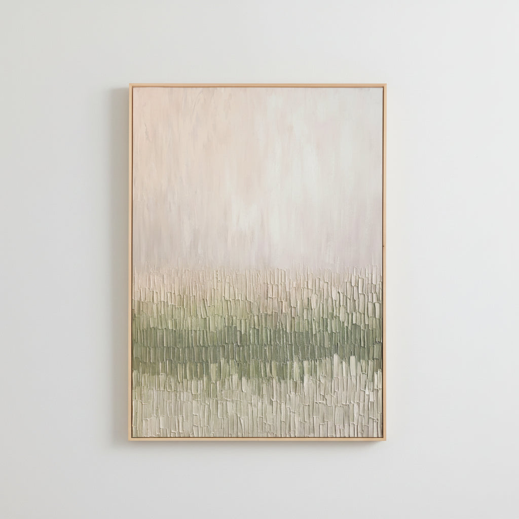 Lienzo Enmarcado Verde Marfil