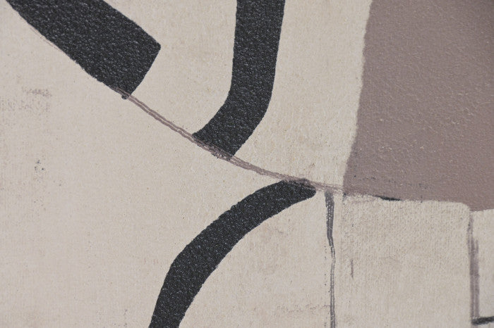 Pareja Lienzos Abstracto Gris/ Blanco