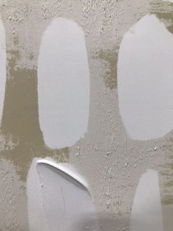 Pareja Lienzos Abstractos Beige Blanco