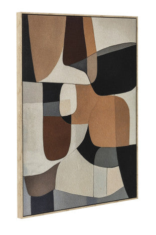 Pareja Lienzos Beige Marrones