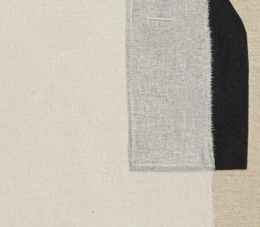 Pareja Lienzos Abstractos Beige Negro 3D