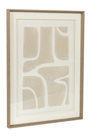 Pareja Cuadros Abstractos Beige