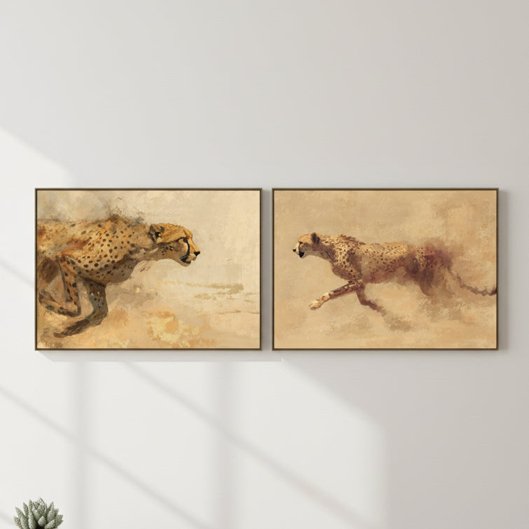Pareja Lienzos Leopardos