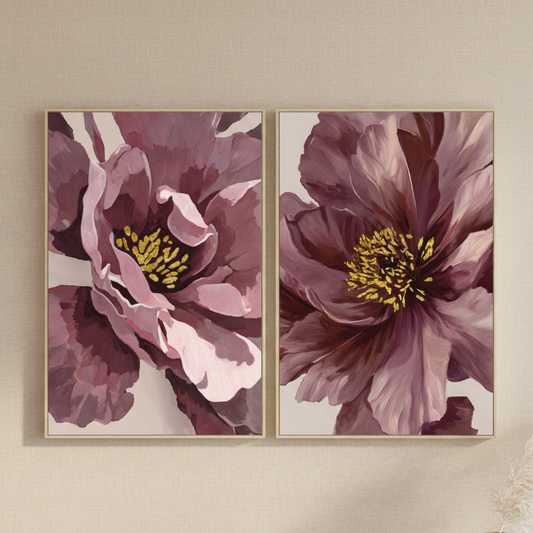 Pareja Lienzos Flor
