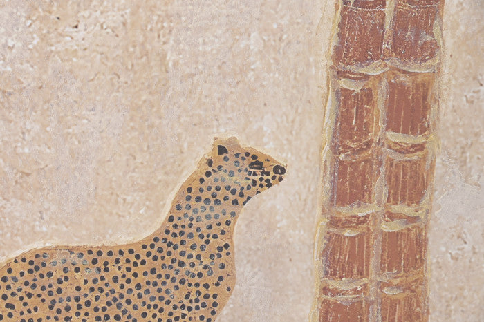 Pareja Lienzos Palmeras y felinos